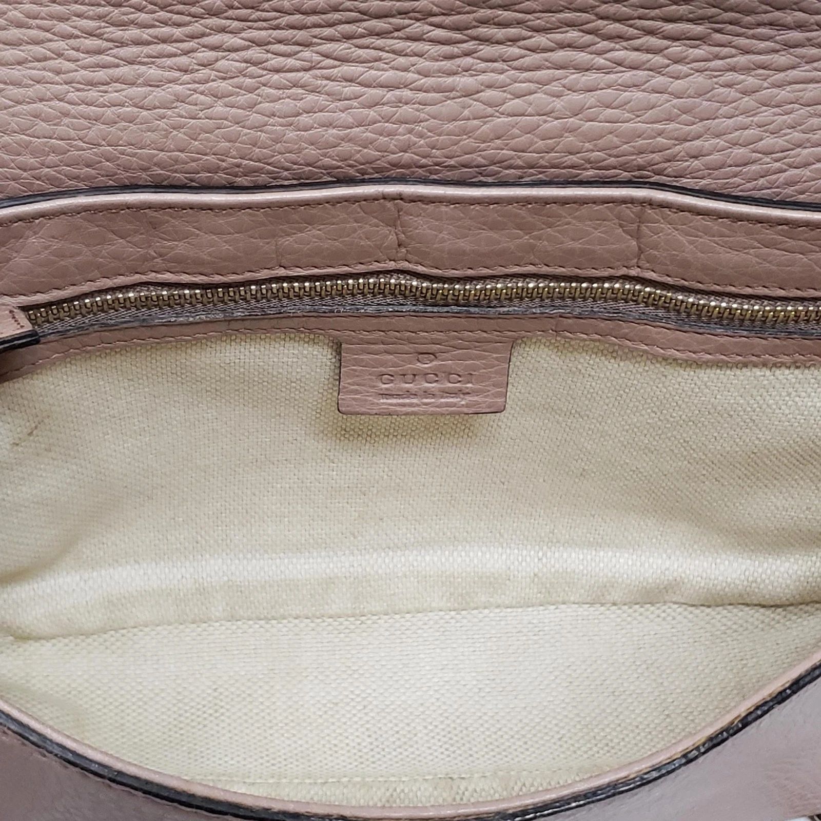 Gucci Soho Disco Pink Leather GG Tassel Chain Crossbody Bag — photo 7