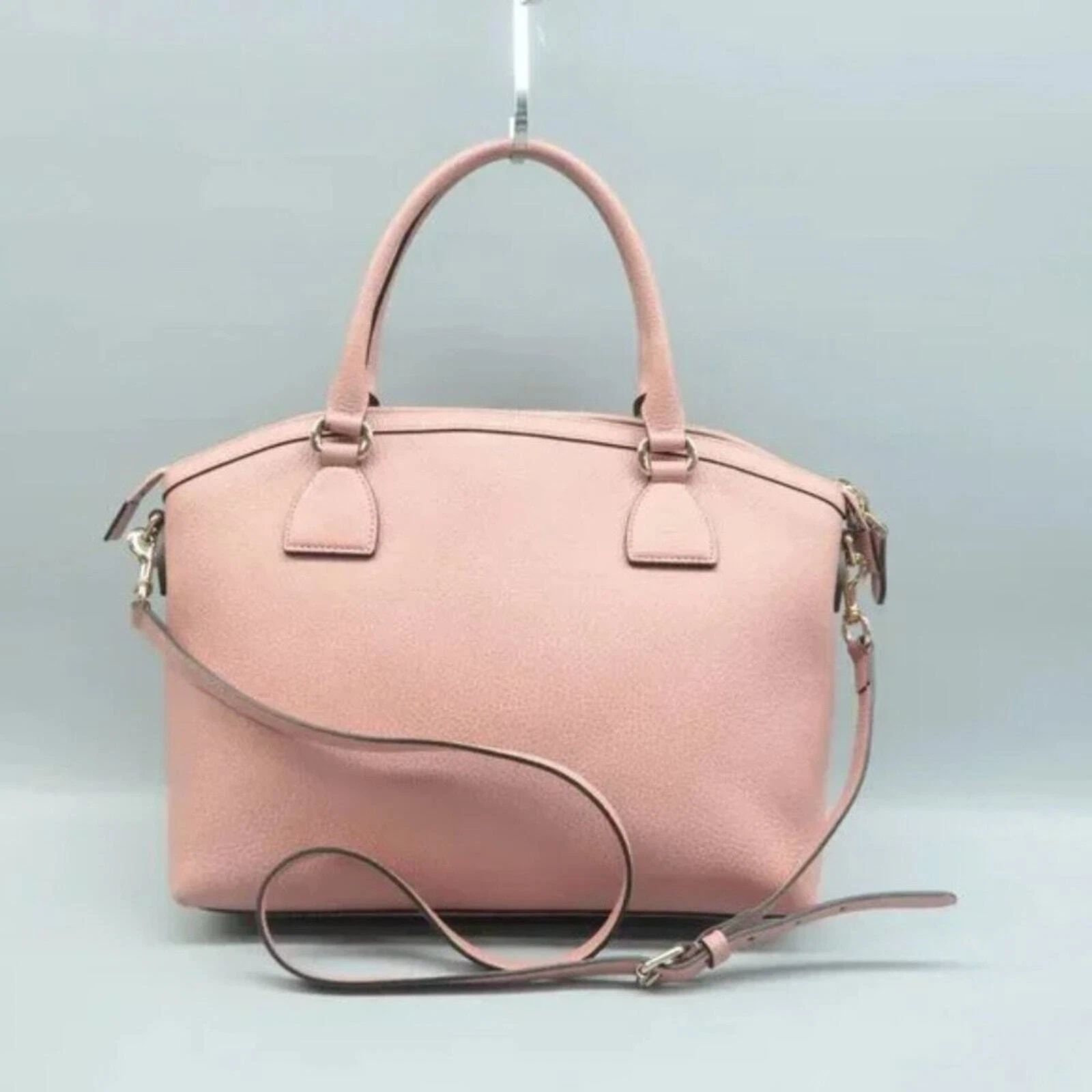 Gucci Soho Dome Satchel Pink Leather Crossbody Shoulder Bag — photo 3