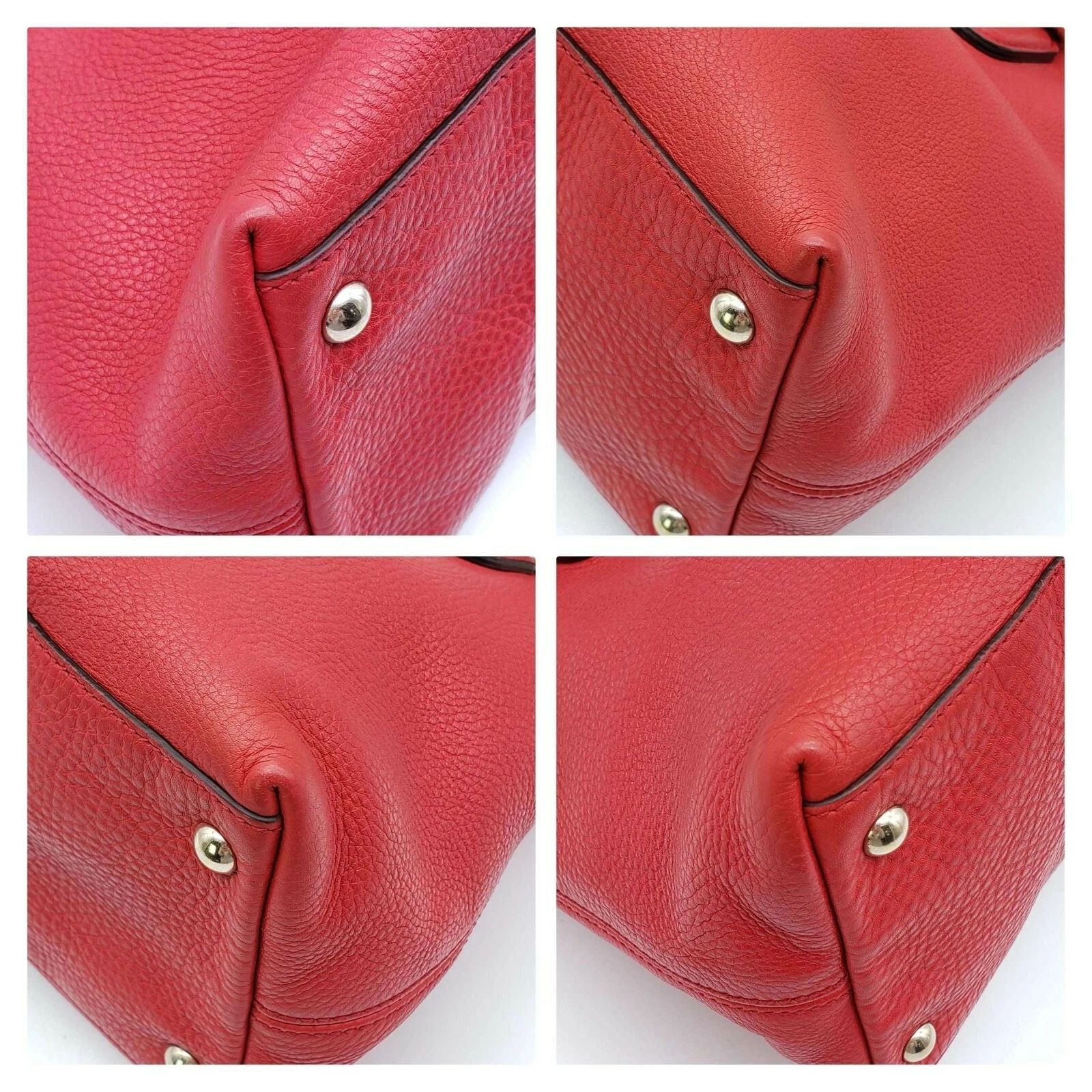 Gucci Soho Leather Tote Bag Red Shoulder Luxury Designer Bag — photo 7