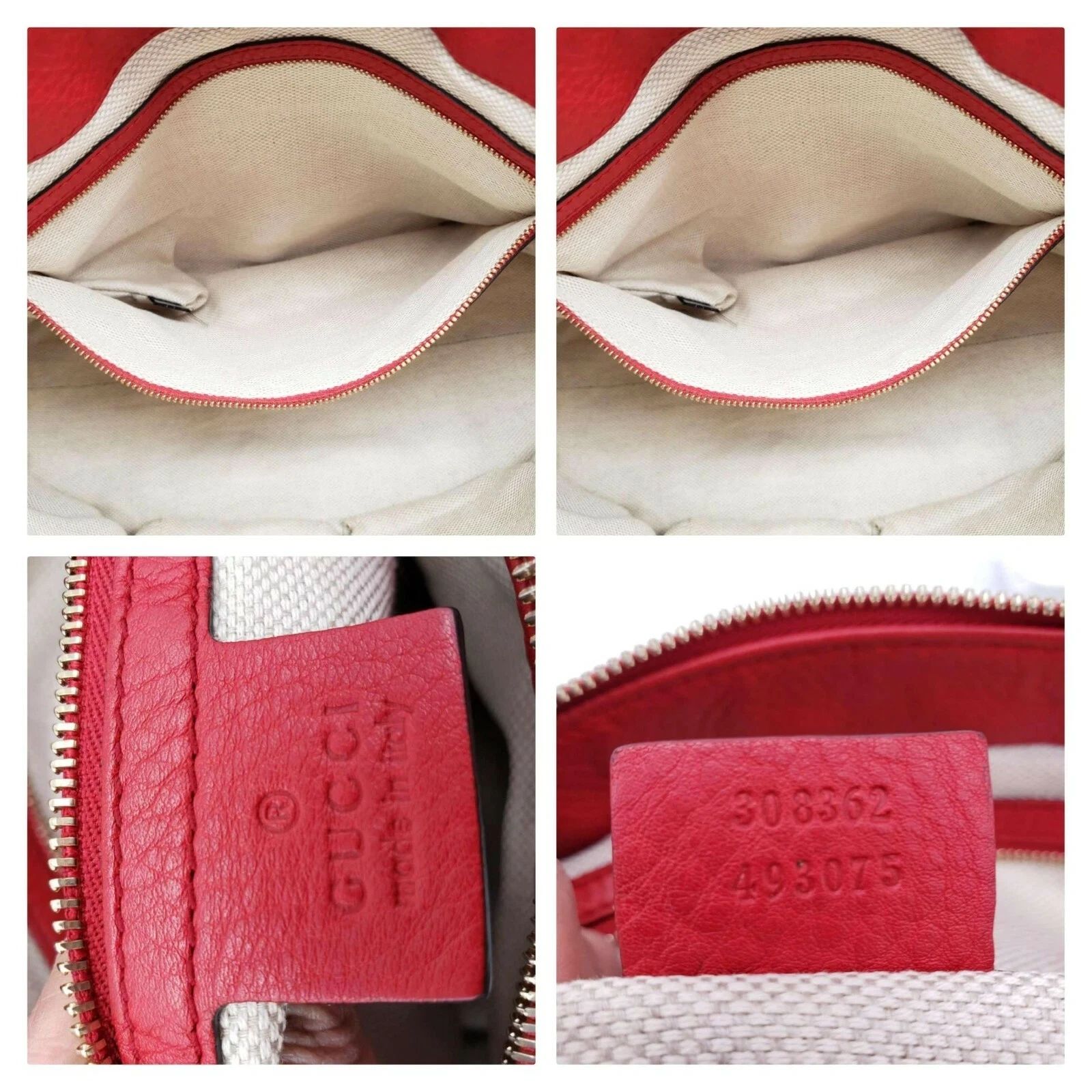 Gucci Soho Leather Tote Bag Red Shoulder Luxury Designer Bag — photo 9