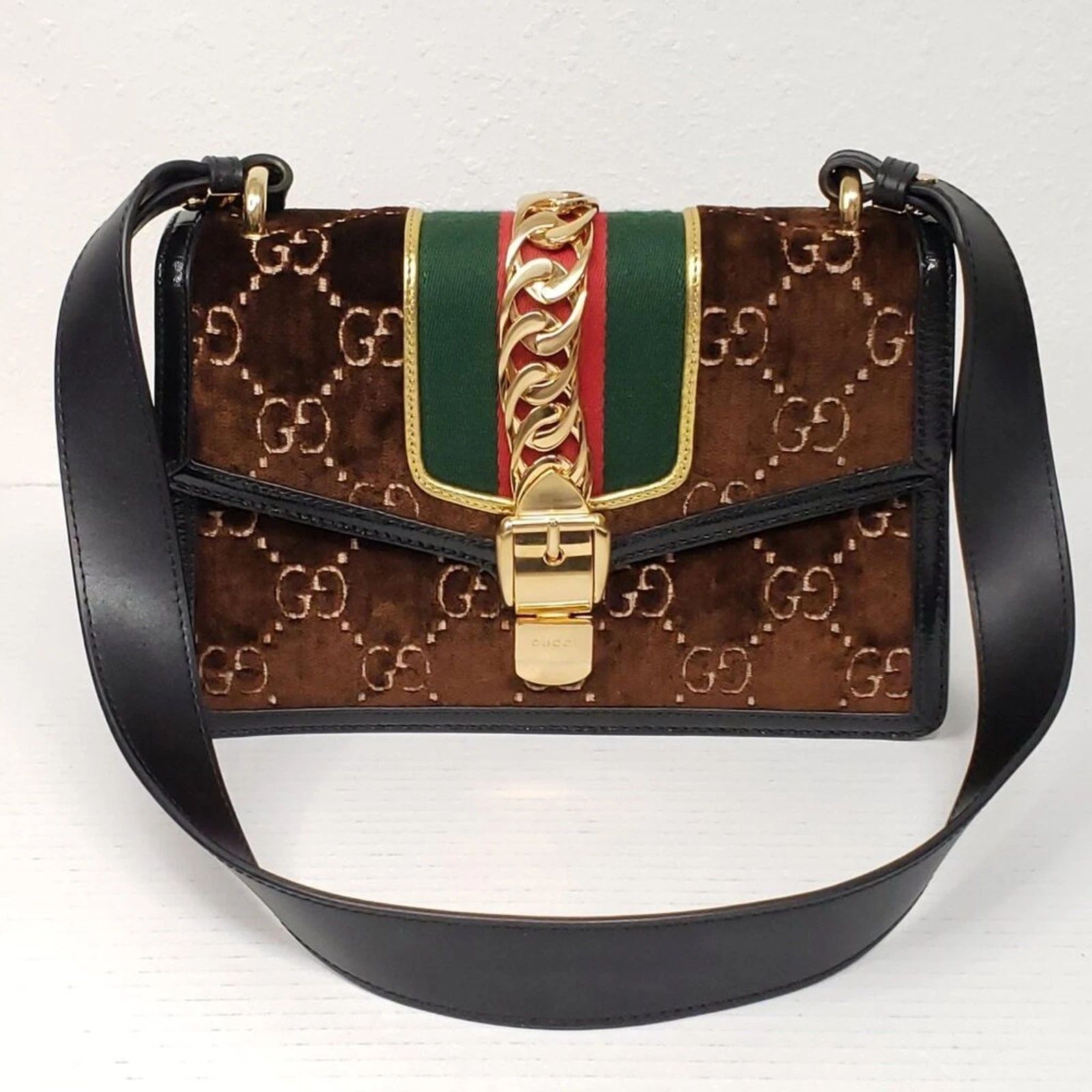 Gucci Sylvie GG Brown Shoulder Bag — photo 2