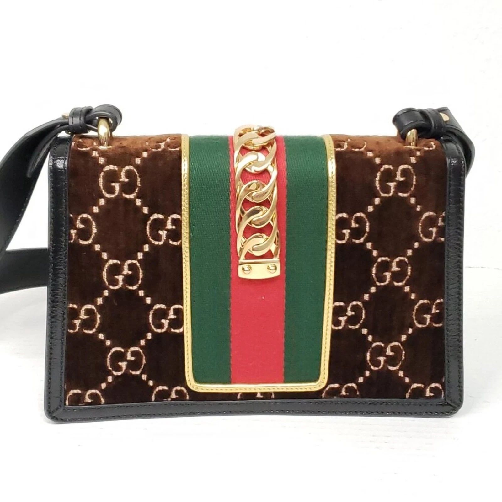 Gucci Sylvie GG Brown Shoulder Bag — photo 3
