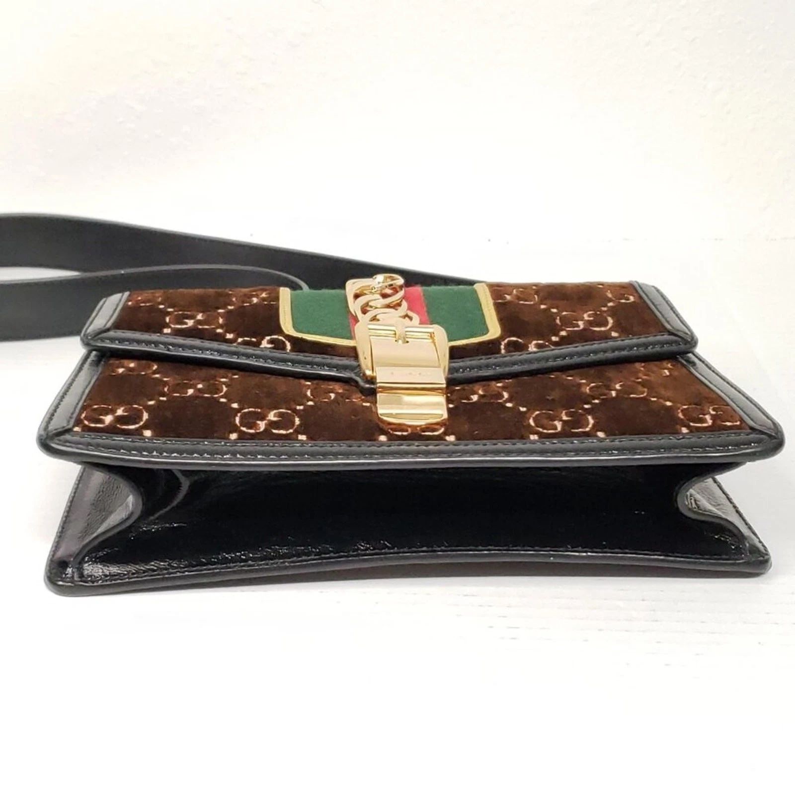 Gucci Sylvie GG Brown Shoulder Bag — photo 7