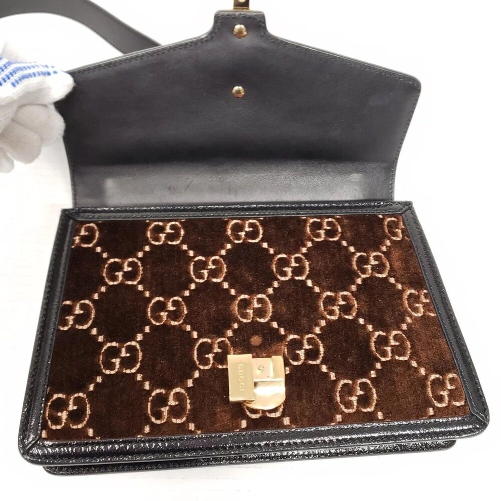 Gucci Sylvie GG Brown Shoulder Bag — photo 8