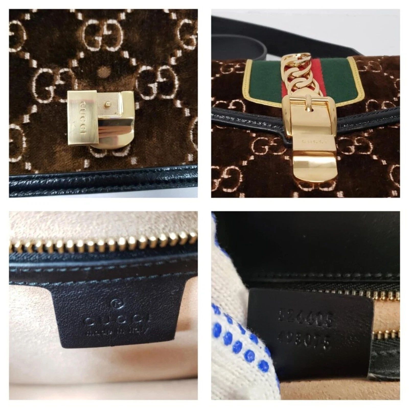 Gucci Sylvie GG Brown Shoulder Bag — photo 10