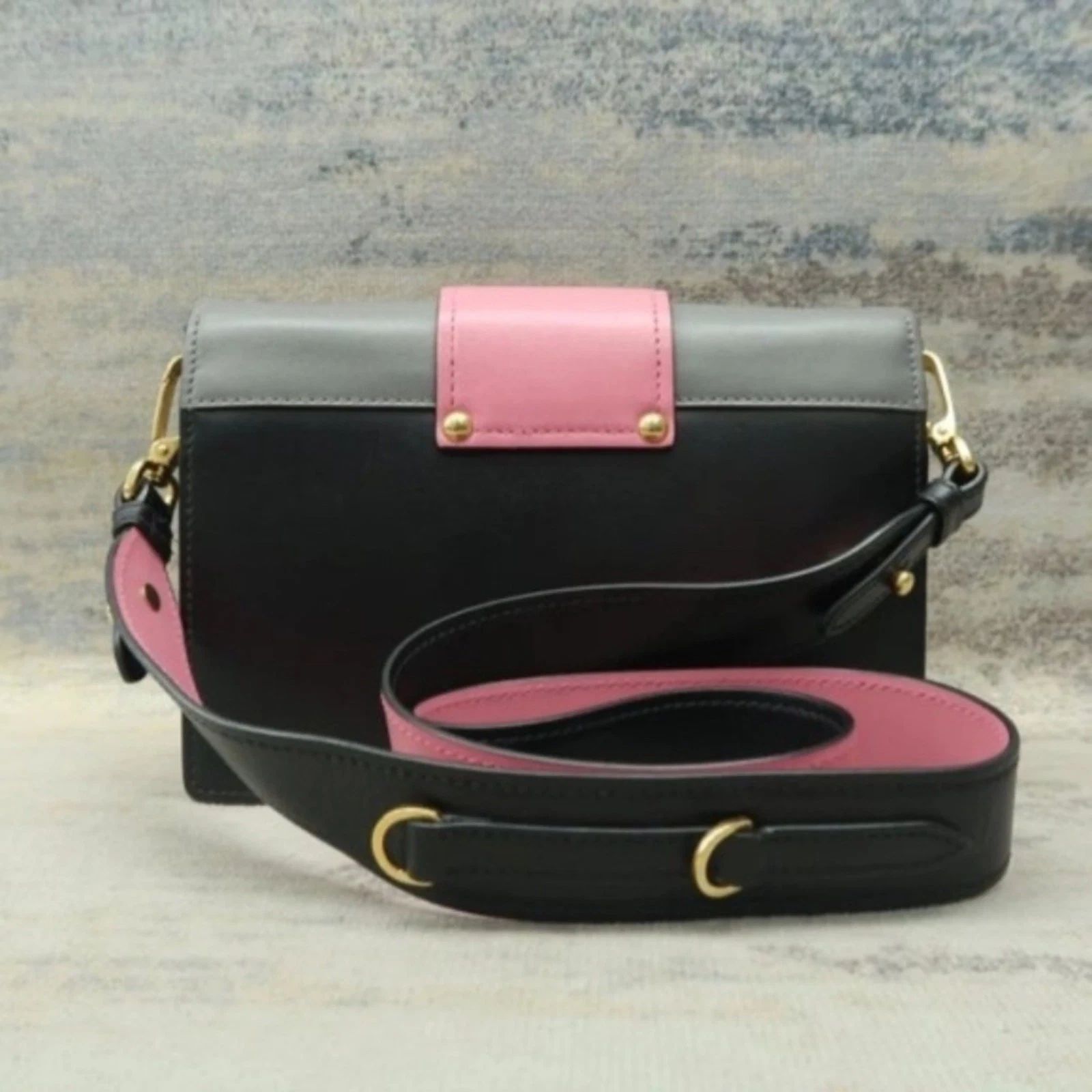 Prada Cahier Tricolor Leather Ribbon Crossbody Bag — photo 3