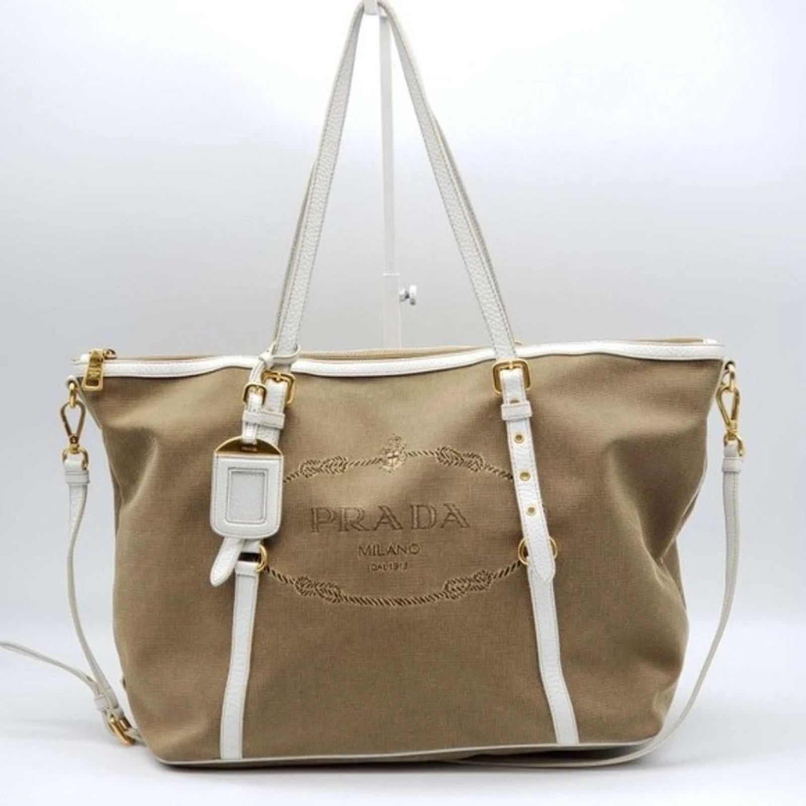 Prada Jacquard Logo Shoulder Bag — photo 2