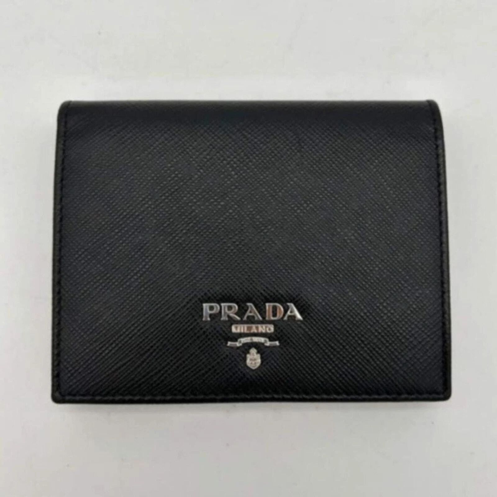 Prada Black Saffiano Leather Bifold Wallet — photo 2