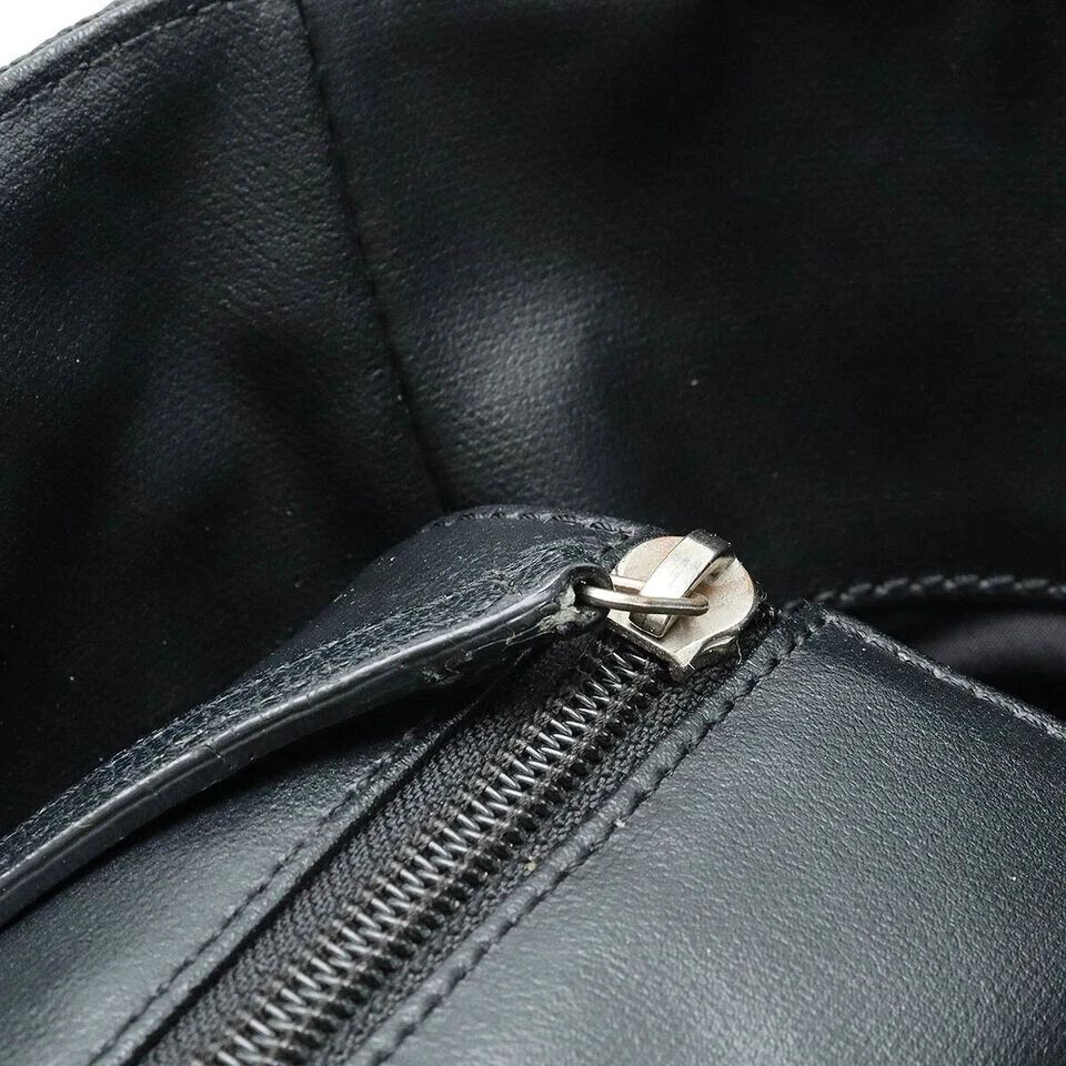 Chanel Black Quilted Leather Tote CC Charm Luxury Shoulder Bag — photo 8