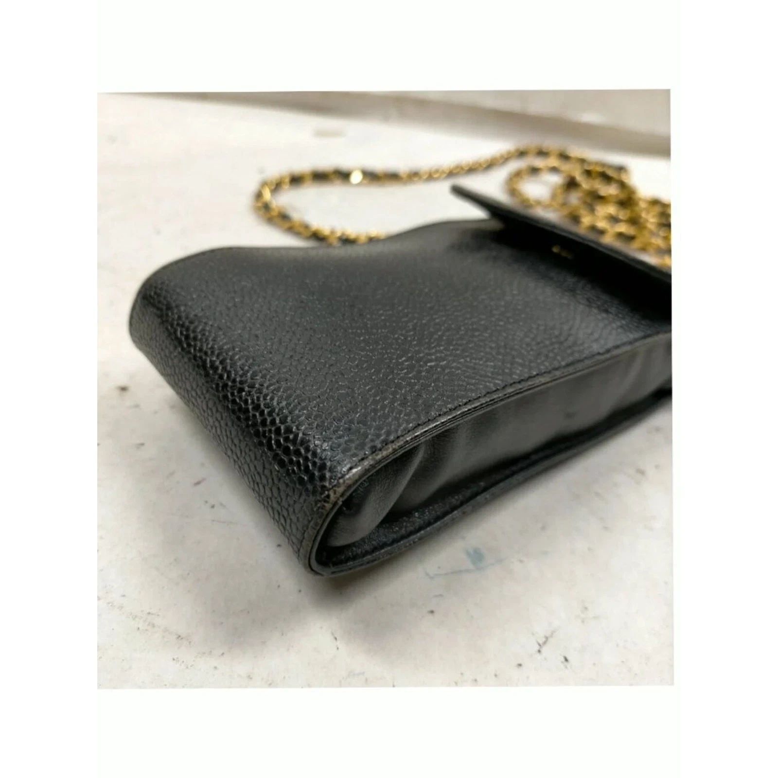 Chanel CC Logo Caviar Leather Phone Pouch Crossbody Bag — photo 6