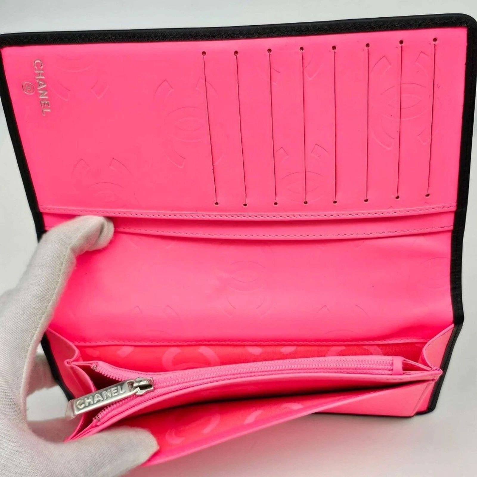 Chanel Cambon Ligne Black Quilted Leather Long Wallet — photo 6