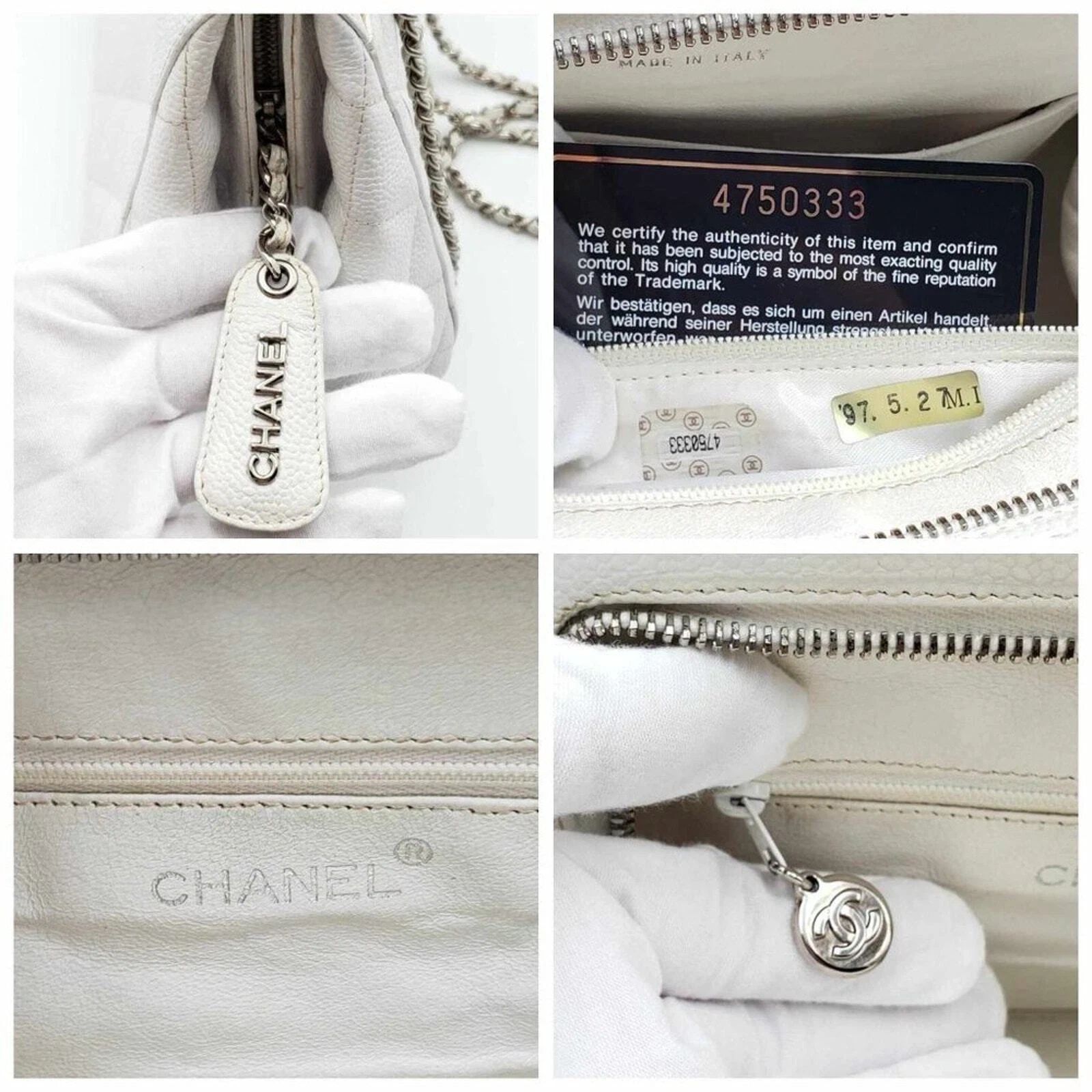 Chanel Quilted Matelasse CC Logo Caviar Skin Chain Shoulder Bag — photo 10