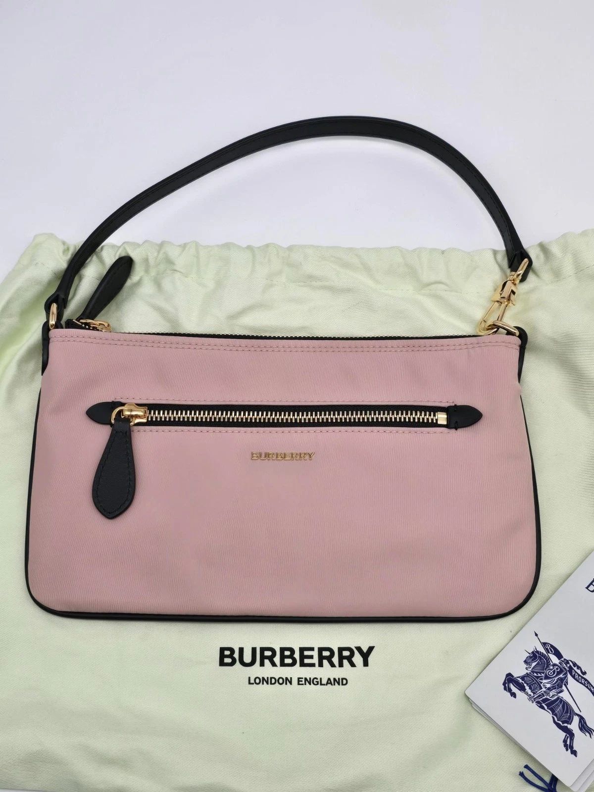 Burberry Pink Nylon Mini Pochette Bag — photo 4