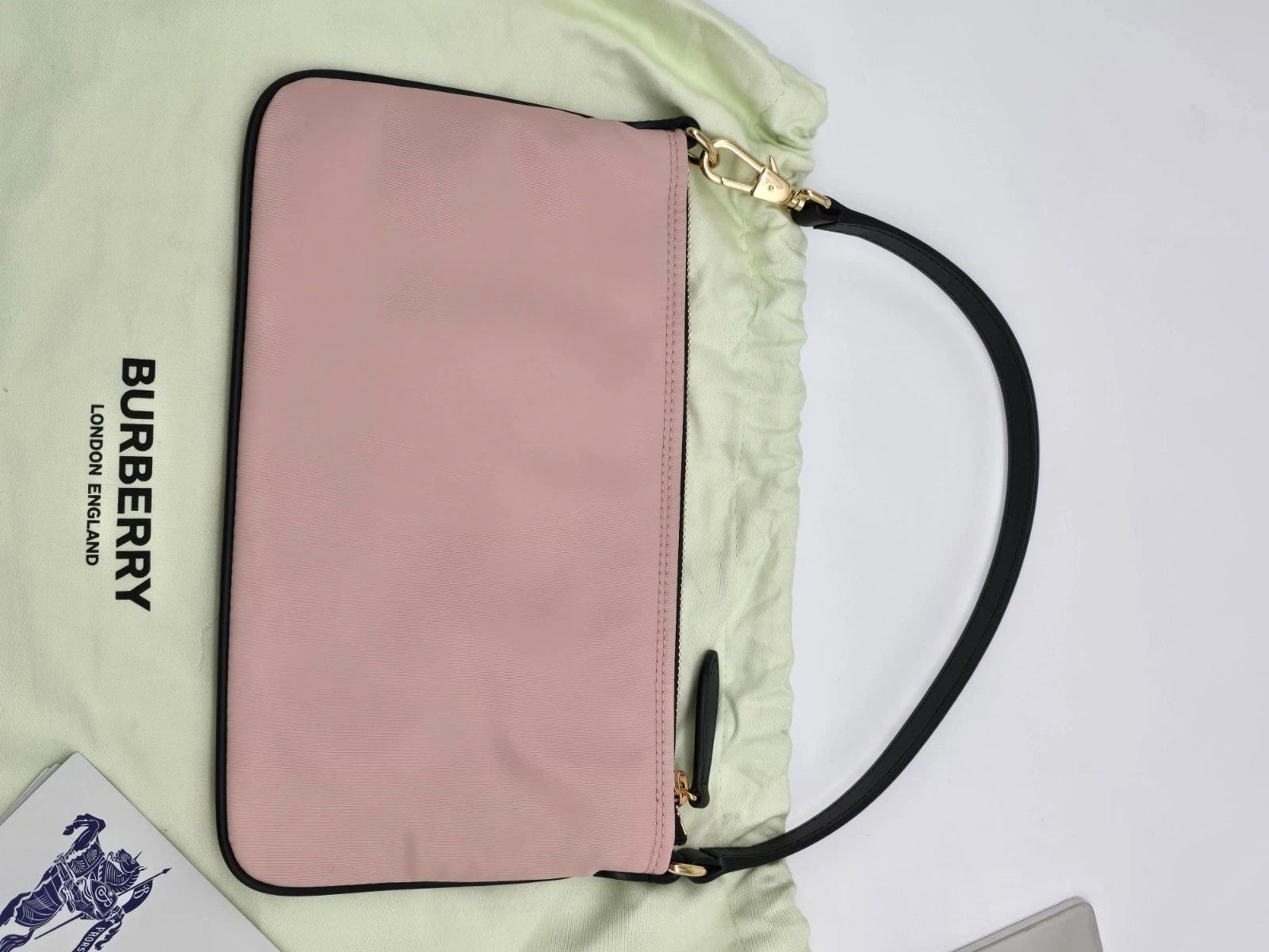 Burberry Pink Nylon Mini Pochette Bag — photo 7