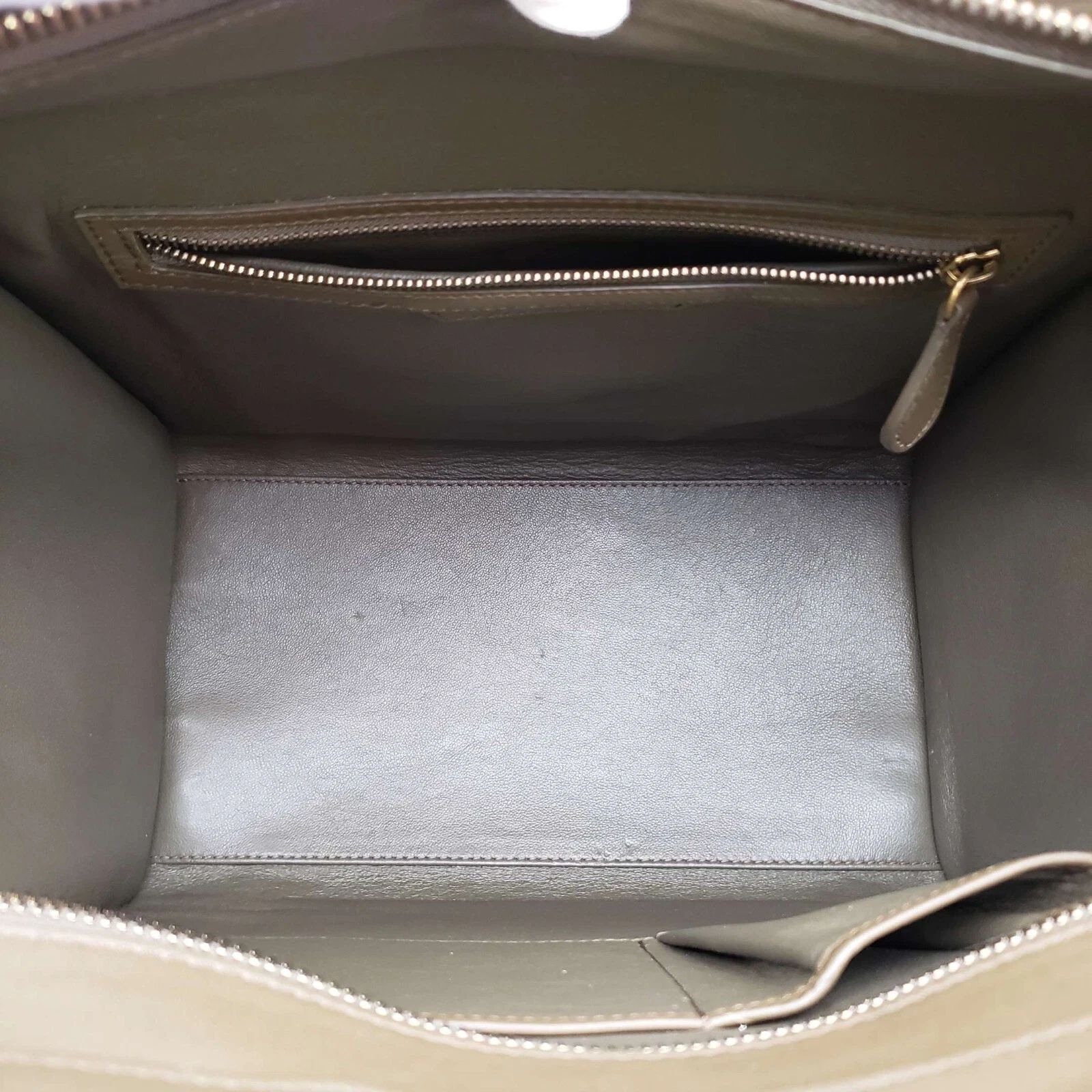 Celine Nano Luggage Taupe Leather Tote Bag — photo 8