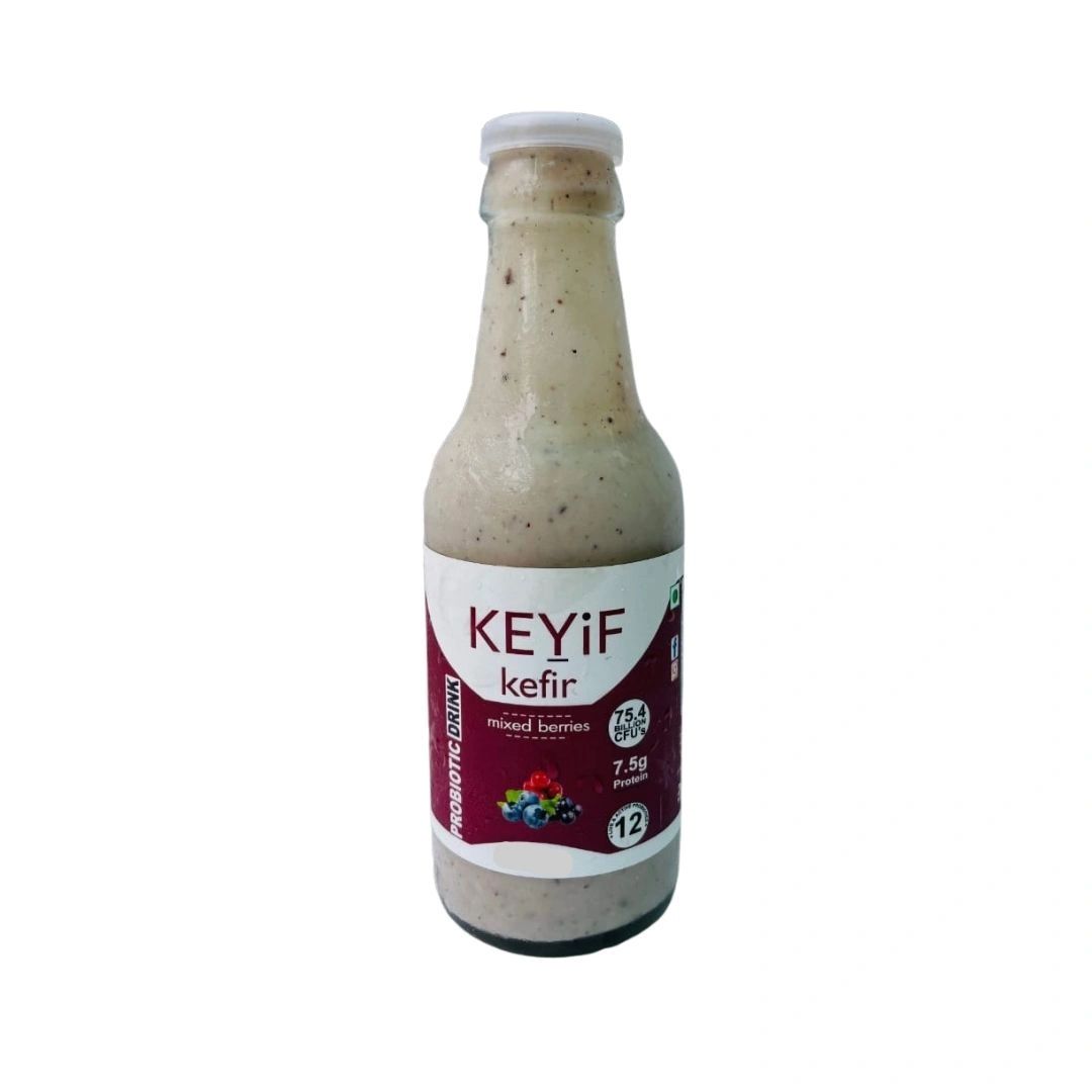 KEFIR Smoothie : Mixed Berry ( Probiotic + No artificial flavour/color ) {Minimum order: 200 ml * 5 pcs or 1 Liter} [Glass Bottle][GMO Free]