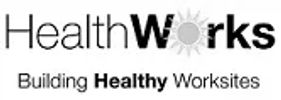 Logo for HealthWorks promoting healthy worksites.
