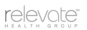 Logo of Relevate Health Group with modern font.