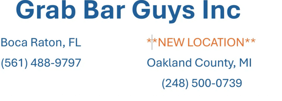 GRAB BAR GUYS, INC. 
BOCA

