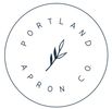 portland apron company logo with a picture of wheat in the center.
