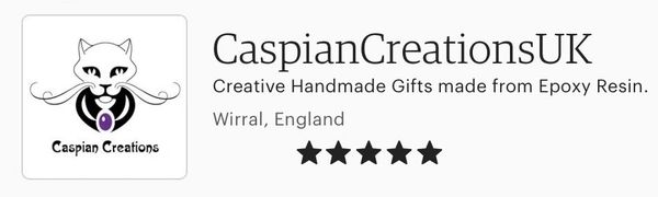 Caspian Creations Etsy Shop, handmade unique original creative gifts, hand painted ornaments,Wirral