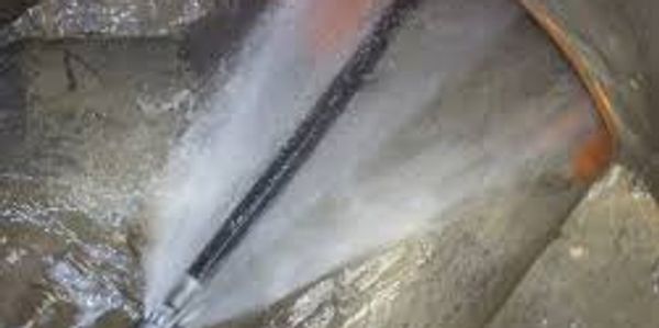 Effective drain clearing with water jet on a drain in Cheshire.