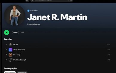 Help Janet promote her music and build her following! You can find her music on Spotify!