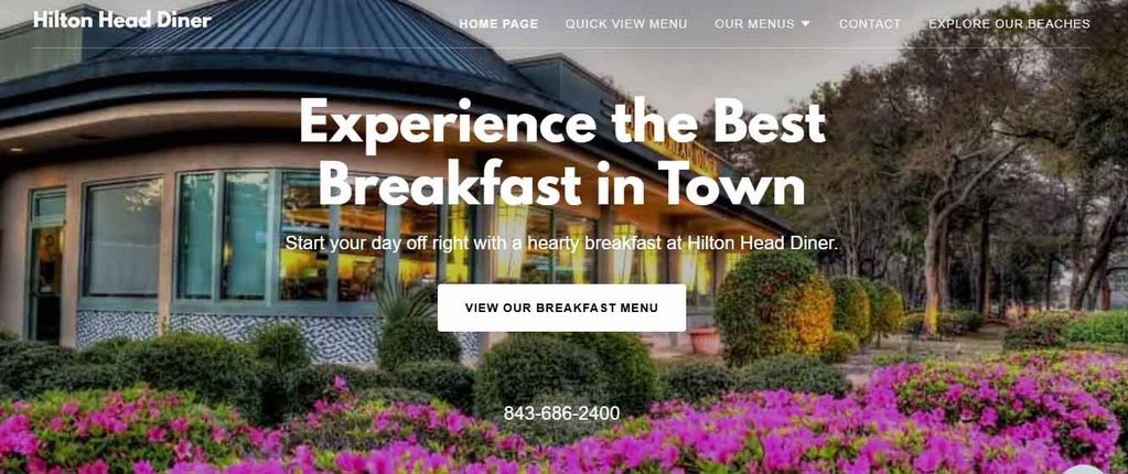 Photo Of Hilton Head Diner Website