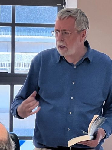 David at the launch of Graham at The Leeds Library, July 2026