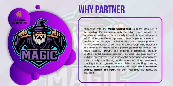 Magic Cricket Club offers strategic brand partnerships with community impact across major Australian cities.