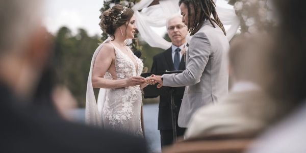 Jim Moore officiant  at Swan Lake resort