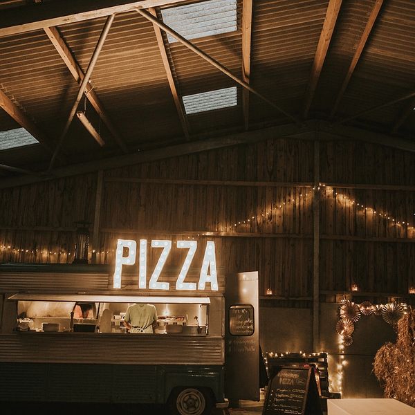 Pizza van at an event