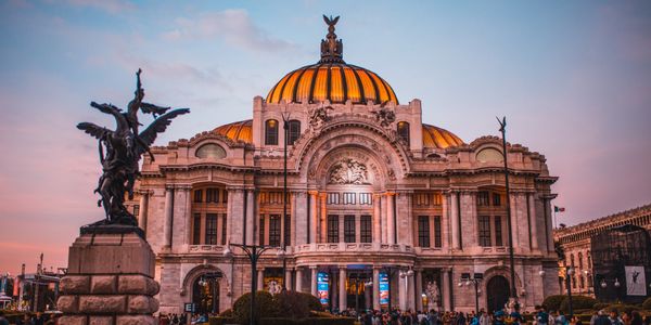 Palacio de Bellas Artes, Palace of Fine Arts in Mexico City. Included in the luxury exclusive tours
