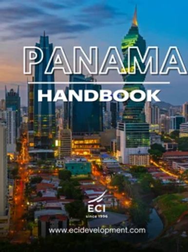 City skyline of Panama with text overlay for Panama Handbook guide.
