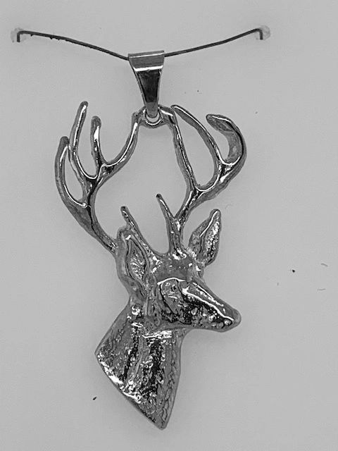 Custom made sterling silver deer