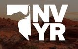 Logo with an elephant silhouette and letters NVYR.