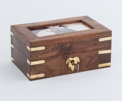 Timber Photo Box  with Lock - $130.00
