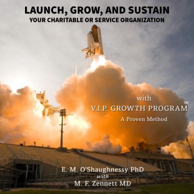 Space shuttle launch symbolizing growth and progress.