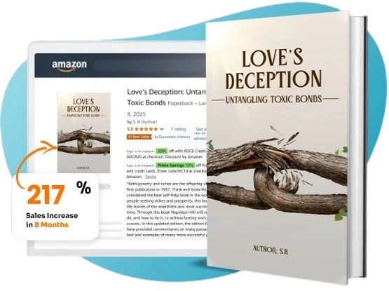 Book 'Love's Deception' boosts sales by 217% in 8 months on Amazon.