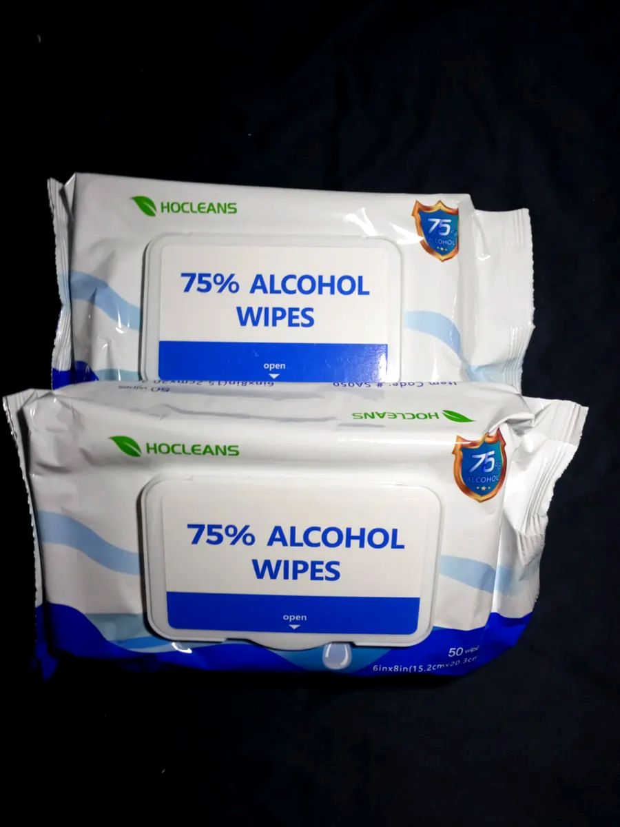 Hocleans 75 Alcohol Wipes