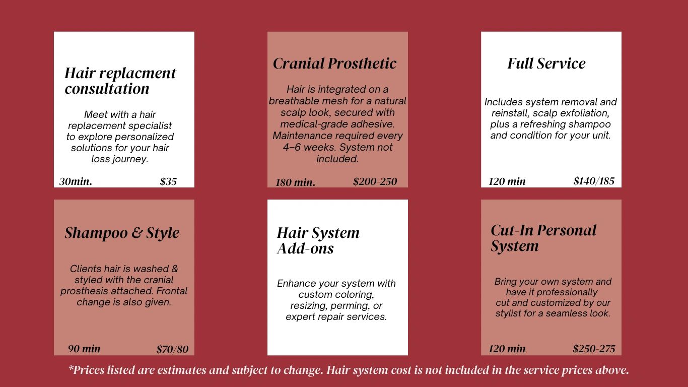Hair Replacement Services & Prices