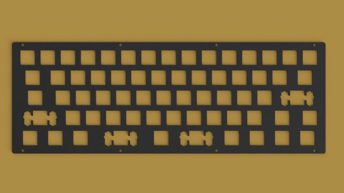 Custom POM keyboard plate