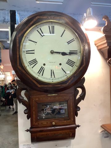 American Newhaven Wall Clock
C1900 8 - Day Wind 
Bell Chime on the hours and half strike
