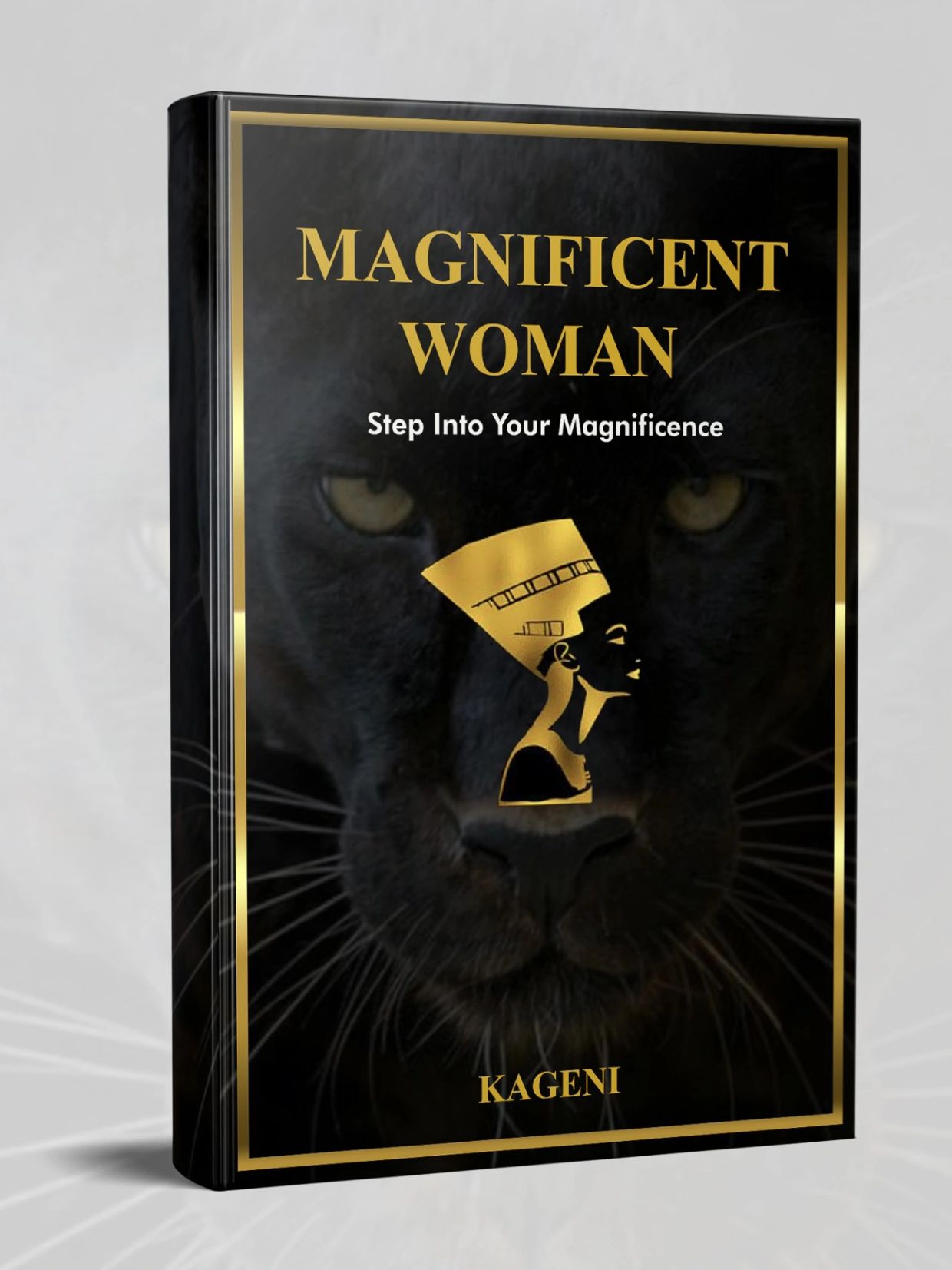 Book cover titled "Magnificent Woman" with a panther background.