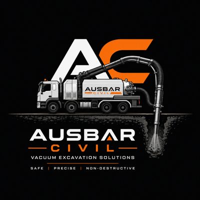Logo for Ausbar Civil, specializing in vacuum excavation solutions.
