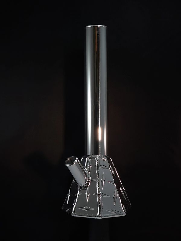 Chrome plated mirror finish, diamond plate beaker style BONGK premium quality bongs LIMITED