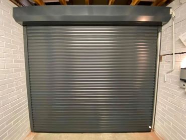 55mm Compact garage roller door installed in Maldon Essex.