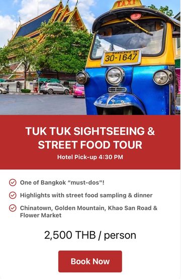 Bangkok Tuk Tuk Tour