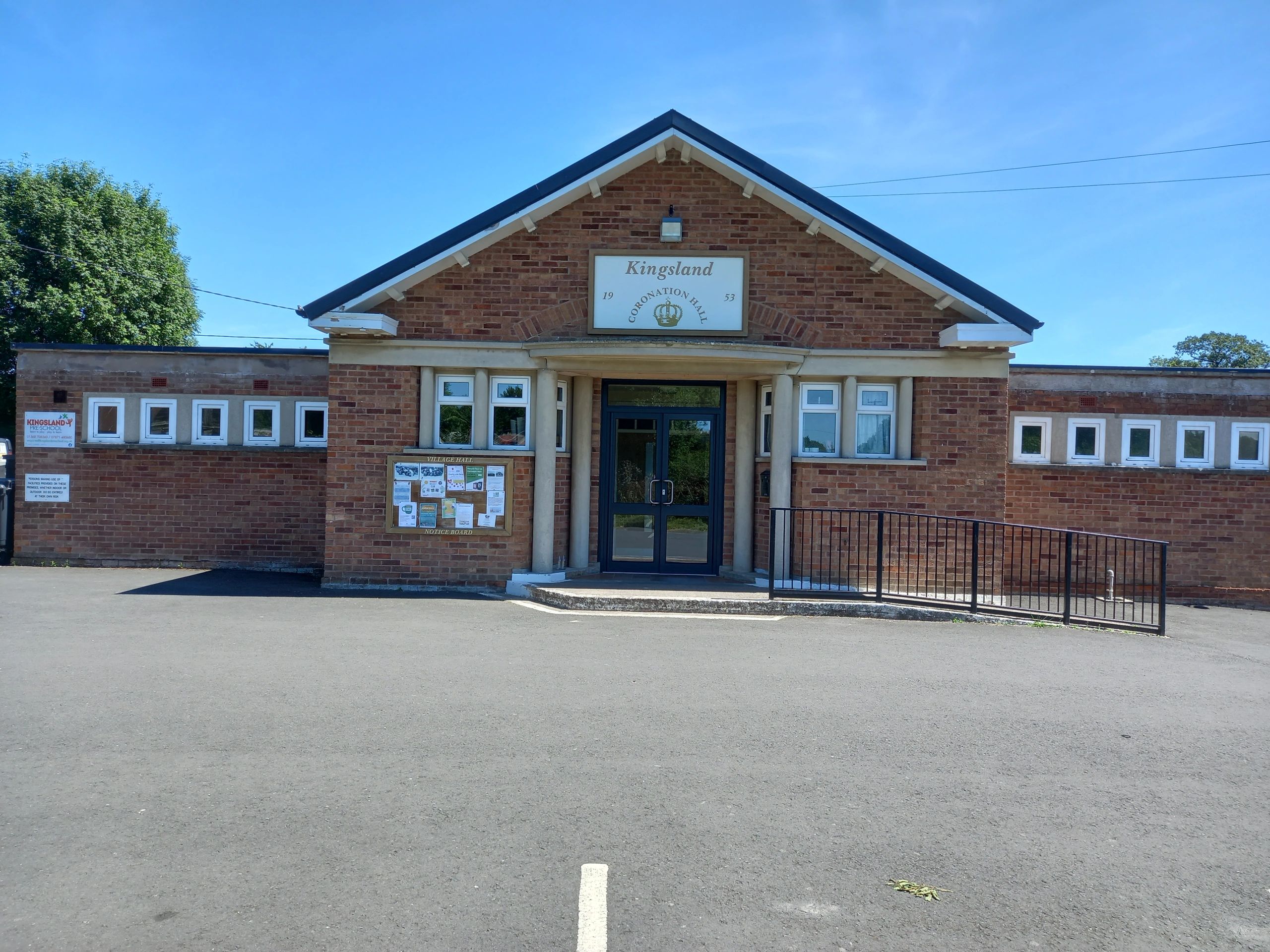 Facilities Kingsland Coronation Hall