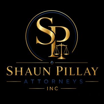 Elegant legal firm logo for Shaun Pillay Attorneys Inc.